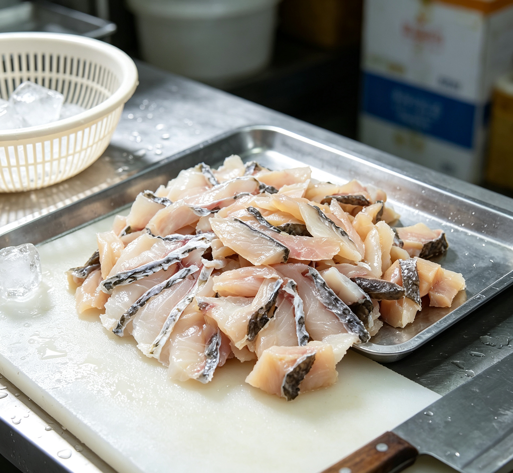 Freshly Sliced Fish Fillets: Ready for Your Culinary Masterpiece